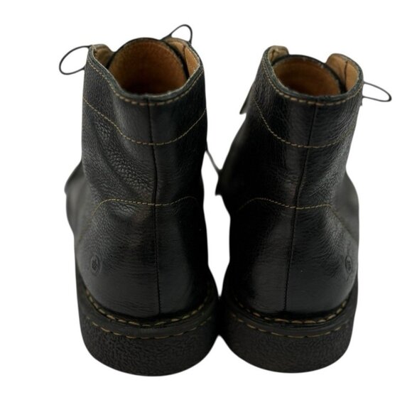 *BORN Harrison Boots Mens Size 10M Black Leather Comfort Ankle Chukka Llace Up main image 4
